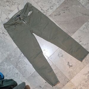 American Eagle Outfitters Green Khaki Stretch Jeggings